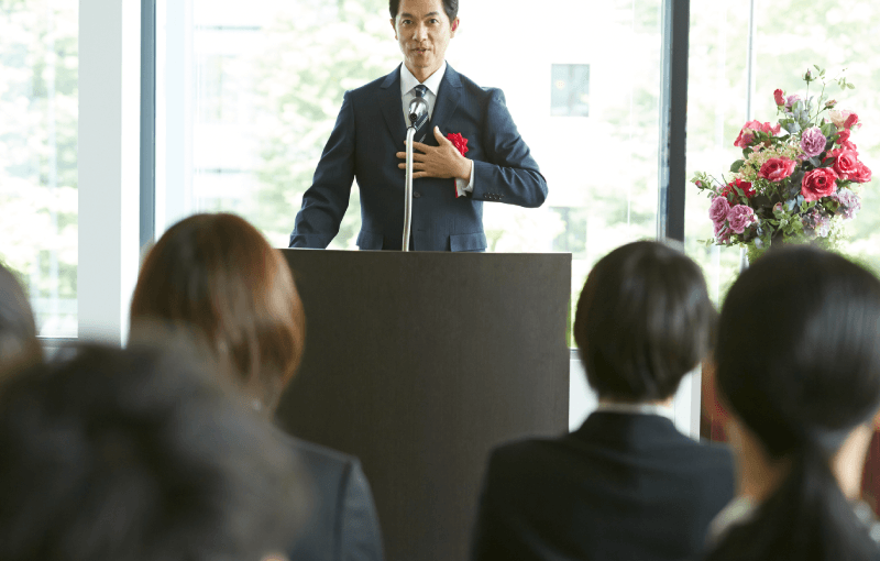 3密を避けた入社式