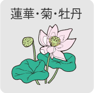 蓮華・菊・牡丹